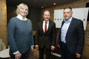 Clubabend mit Innenminister Sachsens Markus Ulbig am 3. April, 19.00 Uhr Im Avernstübli des Swissôtel Schlosstraße 16, 01067 Dresden. / Foto: Ralf U. Heinrich /